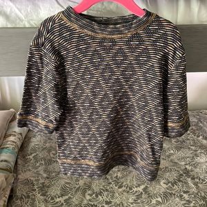 Free People Intimately cropped knit tee size XS